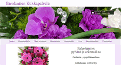 Desktop Screenshot of parolantienkukkapalvelu.fi