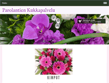 Tablet Screenshot of parolantienkukkapalvelu.fi